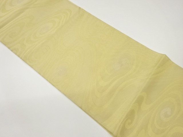 紗 流水模様織出し袋帯